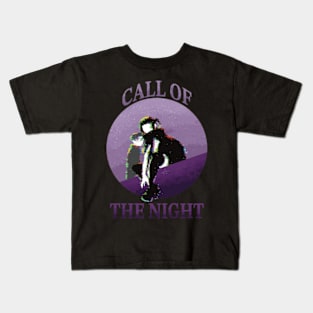 COTN12 Fanart Glitch Nazuna Nanakusa x Kou Yamori Call of the Night Yofukashi no Uta Couple Wallpaper Streetwear Style Vintage Sunset Vampire Anime Girls Characters Season 2 Animangapoi August 2023 Kids T-Shirt